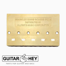 Load image into Gallery viewer, NEW Leo Quan® Badass V™ Bass Bridge for 5-string Fender P/Jazz Bass® - GOLD