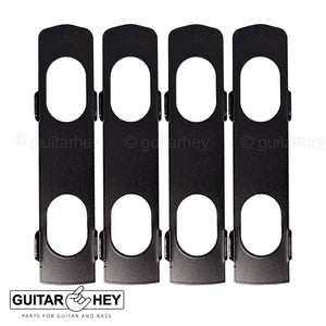 NEW Hipshot 8-String Grip-Lock LOCKING TUNERS HS Buttons 4x4 Set - BLACK