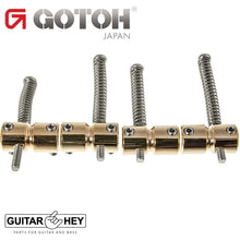 Load image into Gallery viewer, NEW Gotoh S201 Replacement Bridge BRASS Bass Saddles Set fit 201B-4 - GOLD