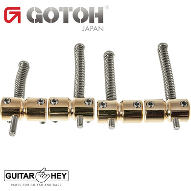 NEW Gotoh S201 Replacement Bridge BRASS Bass Saddles Set fit 201B-4 - GOLD