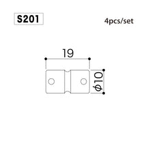 Load image into Gallery viewer, NEW Gotoh S201 Replacement Bridge BRASS Bass Saddles Set fit 201B-4 - BLACK