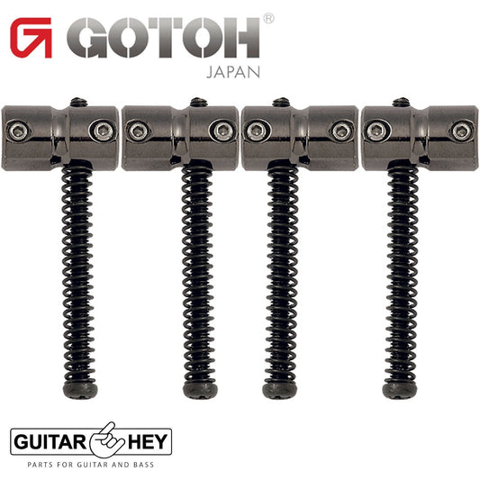 NEW Gotoh S201 Replacement Bridge BRASS Bass Saddles Set fit 201B-4, COSMO BLACK