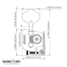 Load image into Gallery viewer, NEW Hipshot BT2 Bass Xtender Key for 67-82 P &amp; J Bass Fender Detuner - GOLD