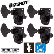 Load image into Gallery viewer, NEW Hipshot HB7 4 String Upgrade for Fender MIM Bass TREBLE SIDE LEFTY - BLACK