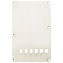 Carregar imagem no visualizador da galeria, RELIC WHITE 1-Ply Tremolo Spring Cover Backplate Fender Strat® Oval Holes 11.5mm