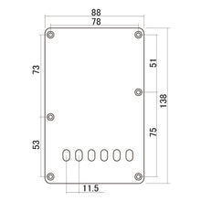 Load image into Gallery viewer, RELIC WHITE 1-Ply Tremolo Spring Cover Backplate Fender Strat® Oval Holes 11.5mm