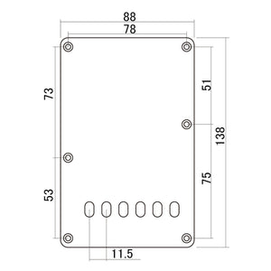 RELIC WHITE 1-Ply Tremolo Spring Cover Backplate Fender Strat® Oval Holes 11.5mm