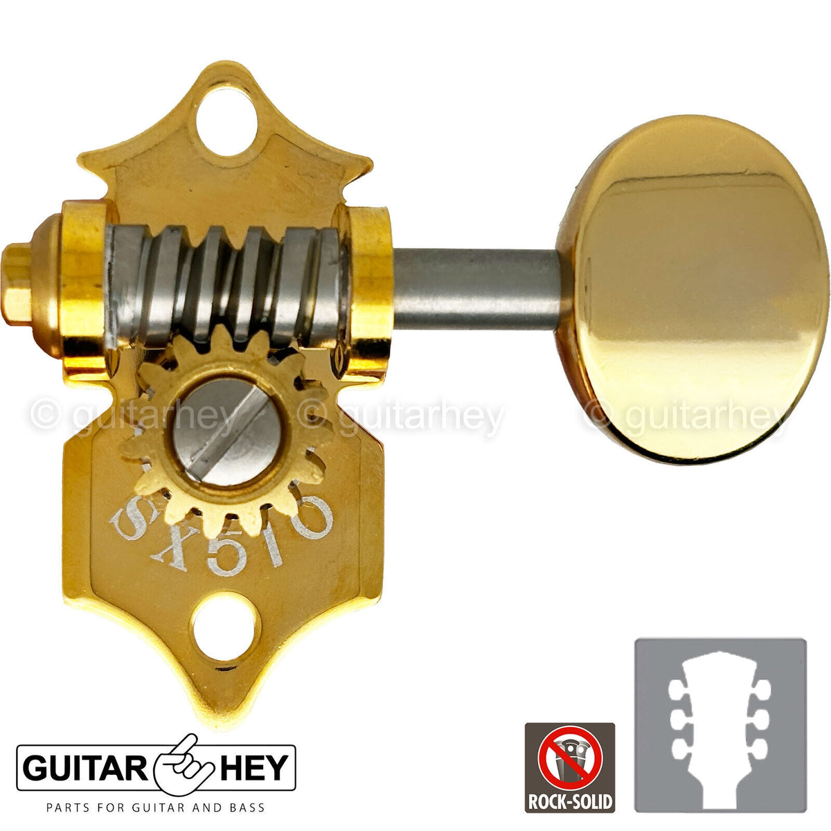NEW GOTOH SXN510V-05M Electric/Acoustic Guitar 1:15 Premium Tuners 3x3 - GOLD