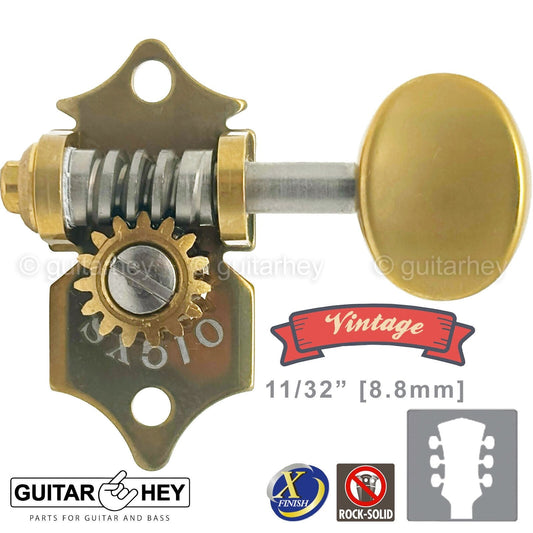 NEW GOTOH SXB510V-05M Electric/Acoustic Guitar 1:15 Vintage Tuners 3x3 - X-GOLD