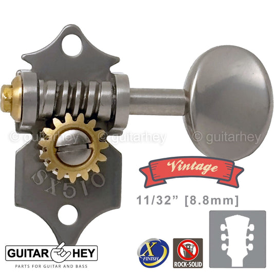 NEW GOTOH SXB510V-05M Electric/Acoustic Guitar 1:15 Vintage Tuners 3x3, X-NICKEL