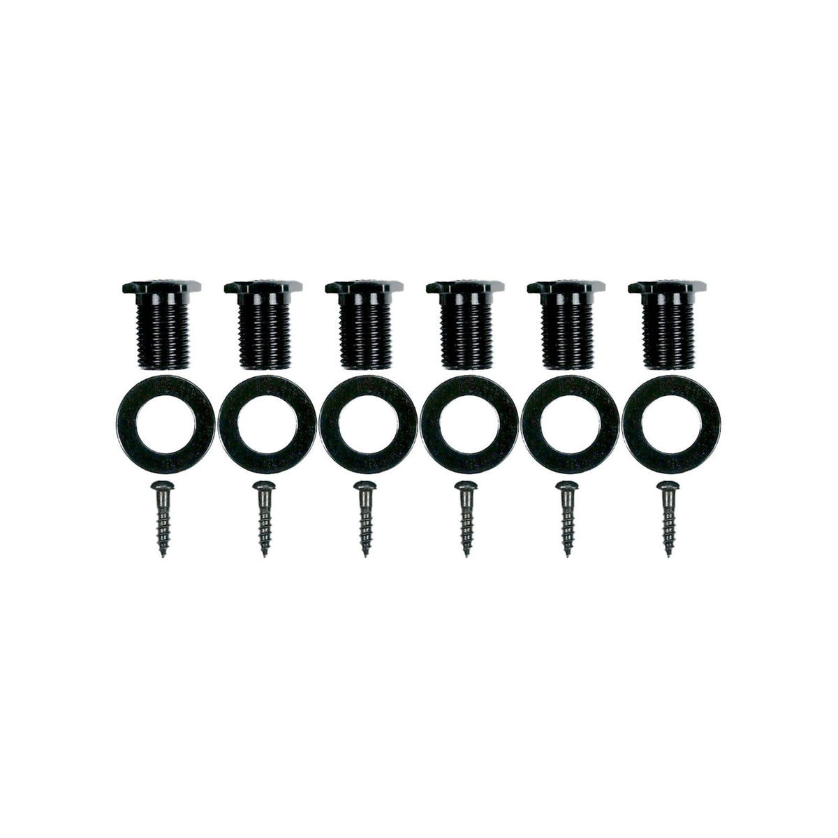 NEW Gotoh SGS510Z-ES5 L3+R3 Set Mini Tuners EBONY Buttons 1:18 Ratio 3x3 - BLACK