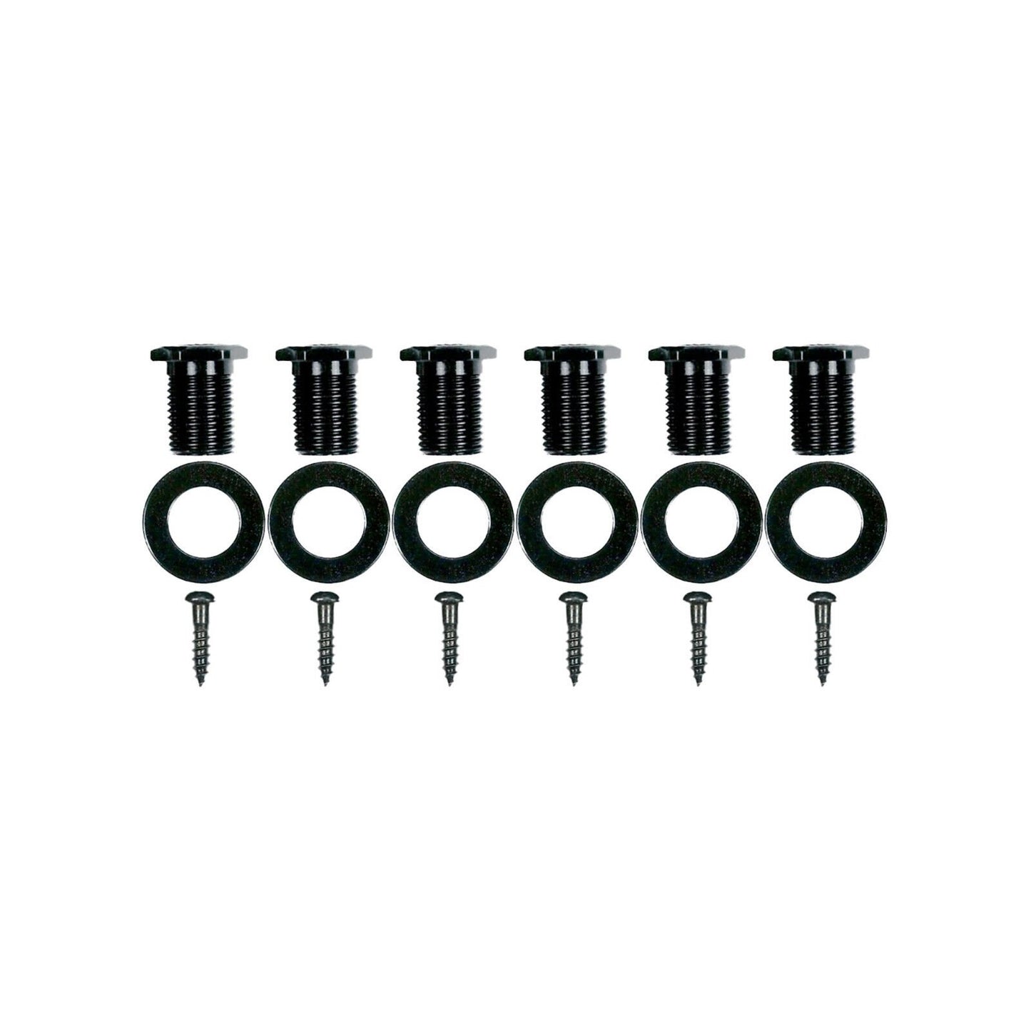 NEW Gotoh SGS510Z-S5 6 in Line LEFT-HANDED Set Mini Tuners 18:1 Ratio - BLACK