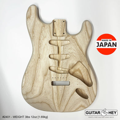 NEW Hosco JAPAN Unfinished Strat® 50's Style Body Swamp Ash 2-piece SANDED, 2401