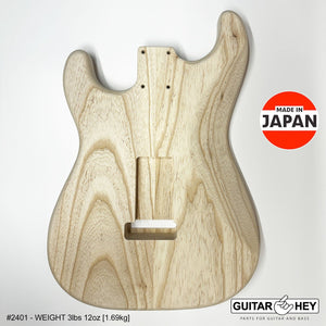 NEW Hosco JAPAN Unfinished Strat® 50's Style Body Swamp Ash 2-piece SANDED, 2401