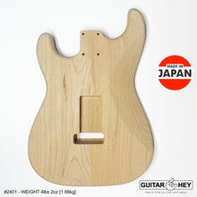 Load image into Gallery viewer, NEW Hosco JAPAN Unfinished Strat® 50&#39;s Style Body Alder 2-piece SANDED, 2401