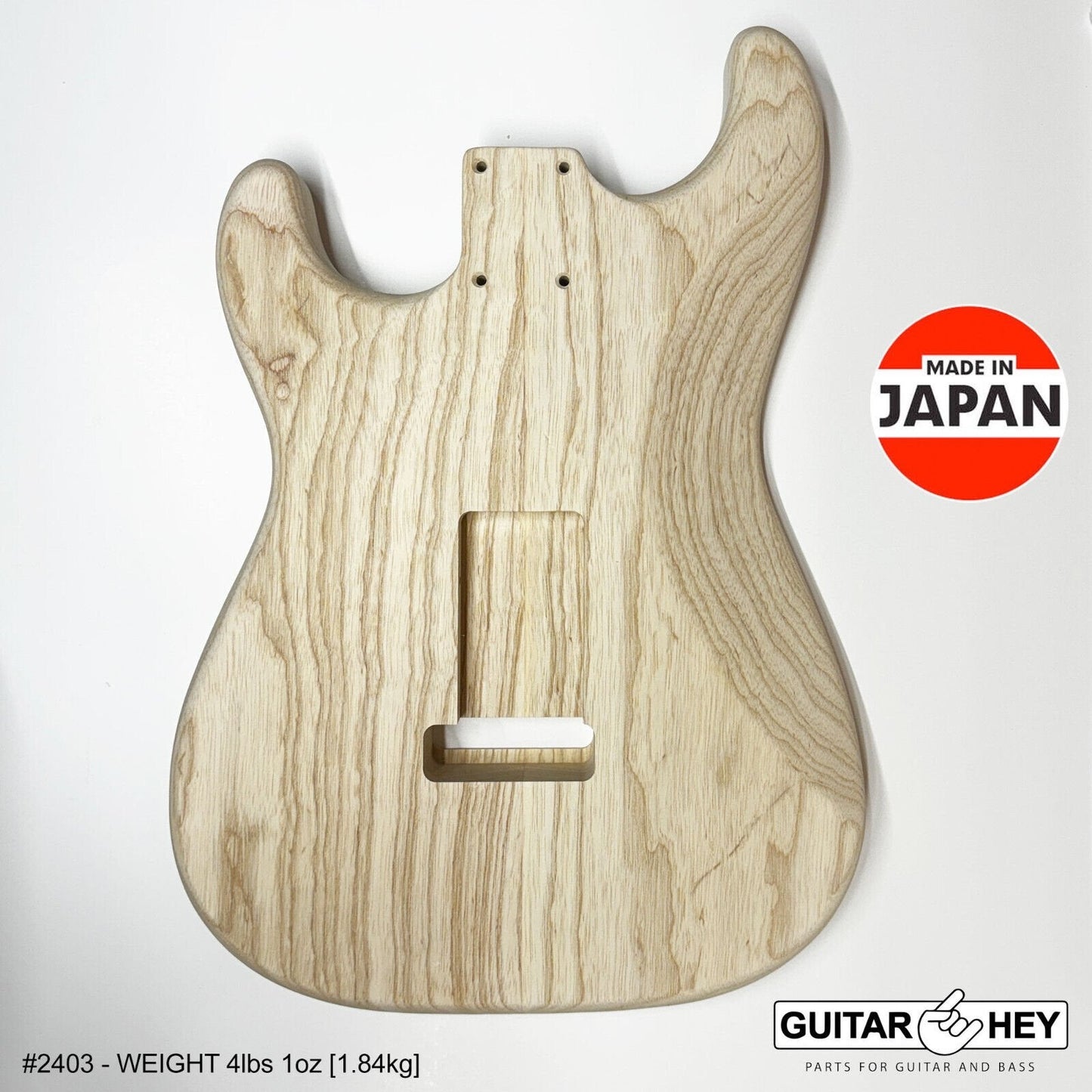 NEW Hosco JAPAN Unfinished Strat® 50's Style Body Swamp Ash 2-piece SANDED, 2403