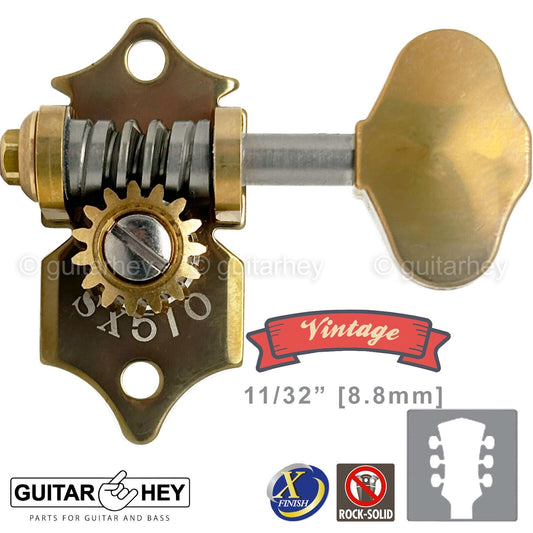 NEW GOTOH SXB510V-06M Electric/Acoustic Guitar 1:15 Vintage Tuners 3x3 - X-GOLD