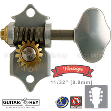 Carregar imagem no visualizador da galeria, NEW GOTOH SXB510V-06M Electric/Acoustic Guitar 1:15 Vintage Tuners 3x3, X-NICKEL