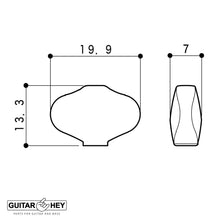 Carregar imagem no visualizador da galeria, NEW GOTOH SXB510V-06M Electric/Acoustic Guitar 1:15 Vintage Tuners 3x3, X-NICKEL