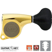 Load image into Gallery viewer, NEW Gotoh SGL510-ES5 Super Machine Heads L3+R3 Tuners Set 18:1 Ratio 3x3 - GOLD