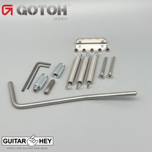 Load image into Gallery viewer, NEW Gotoh EV510T-BS Non-locking 2 Point Tremolo Bridge Brass Saddles - X-NICKEL