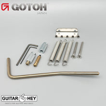 Load image into Gallery viewer, NEW Gotoh EV510T-BS Non-locking 2 Point Tremolo Bridge Brass Saddles - X-GOLD