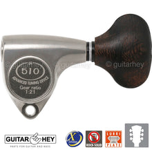 Load image into Gallery viewer, NEW Gotoh SGV510Z-ZL5 Tuners L3+R3 Keys 1:21 Ratio, 3x3 - X-FINISH NICKEL