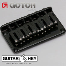 Load image into Gallery viewer, NEW Gotoh GTC102 Non-Tremolo Hardtail Bridge 2-1/16&#39;&#39; space STEEL Saddles, BLACK