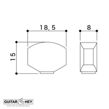 Load image into Gallery viewer, NEW Gotoh SGS510-EN07 HAPM Locking 6 in line Adustable Height Mini Keys, CHROME