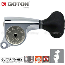 Load image into Gallery viewer, NEW Gotoh SGS510-ES5 HAPM Locking 6 in line Adustable Height Mini Keys, CHROME