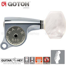 Load image into Gallery viewer, NEW Gotoh SGS510-P7 HAPM Locking 6 in line Adustable Height Mini Keys, CHROME