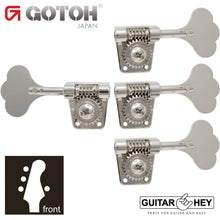 Load image into Gallery viewer, NEW Gotoh Res-O-Lite GB528 Vintage Style Bass L3+R1 Set Lightweight 3x1 - NICKEL