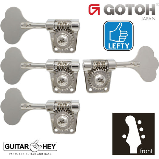NEW Gotoh GB528 Res-O-Lite Vintage Style Bass L1+R3 Set Lightweight 1x3 - NICKEL