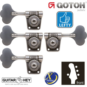 NEW Gotoh Res-O-Lite GB528 Vintage Style Bass L1+R3 Set 1x3 - X-FINISH NICKEL