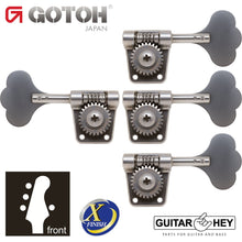 Load image into Gallery viewer, NEW Gotoh Res-O-Lite GB528 Vintage Style Bass L3+R1 Set 3x1 - X-FINISH NICKEL