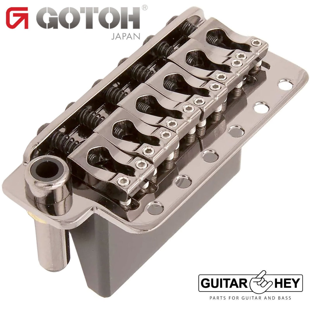 NEW Gotoh 510T-BS2 Non-locking 6 Point Tremolo Bridge Brass Saddles, COSMO BLACK