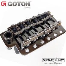 Load image into Gallery viewer, NEW Gotoh 510T-SF2 Non-locking 6 Point Tremolo Bridge Steel Saddles, COSMO BLACK