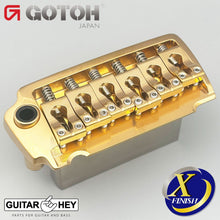 Load image into Gallery viewer, NEW Gotoh EV510TS-BS Non-locking 2 Point Tremolo Bridge X-FINISH ANTIQUE GOLD