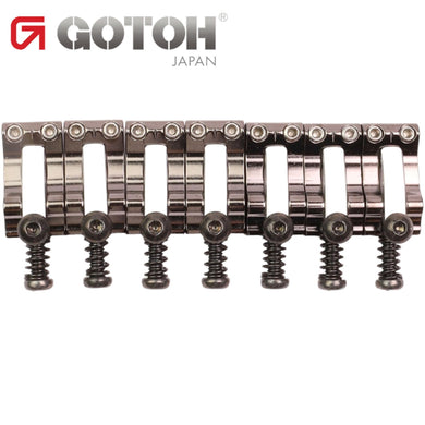 NEW Gotoh LS105 Set of 7 Steel Tremolo/Bridge Locking Saddles 10.5mm COSMO BLACK