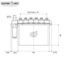 Load image into Gallery viewer, NEW Gotoh 510TS-LS1 Bridge 2 Point Tremolo w/ Locking Steel Saddles, COSMO BLACK