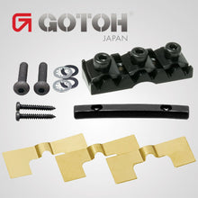 Carregar imagem no visualizador da galeria, NEW GOTOH FGR-1 Guitar Locking Nut Bottom Mount R2 1 5/8&quot; (41mm) - BLACK SATIN