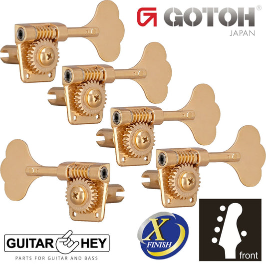NEW Gotoh GB528 Res-O-Lite Vintage Bass L4+R1 Set Lightweight 4x1 ANTIQUE X-GOLD