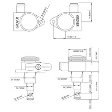 Load image into Gallery viewer, NEW Grover 502CK LOCKING Tuners 3x3 for Modern Gibson Les Paul SG - BLACK