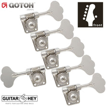 Load image into Gallery viewer, NEW Gotoh Res-O-Lite GB528 Vintage Style Bass L5+R1 Set Lightweight 5x1 - NICKEL