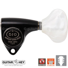 Carregar imagem no visualizador da galeria, NEW Gotoh SGV510Z-WL5 Tuners L3+R3 Guitar Tuning Keys 1:21 Ratio, 3x3 - BLACK