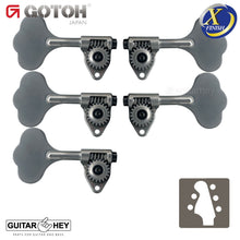 Load image into Gallery viewer, NEW Gotoh GBU510C-12 Bass 5-String L2+R3 11/16&quot; Tuners Clover Key 2x3 - X-CHROME