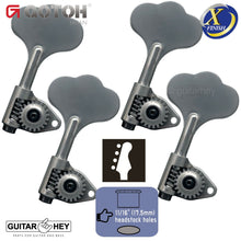 Carregar imagem no visualizador da galeria, NEW Gotoh GBU510C-12 Bass 4-STRING Tuners 4-inline 11/16&quot; Clover Key - X-CHROME