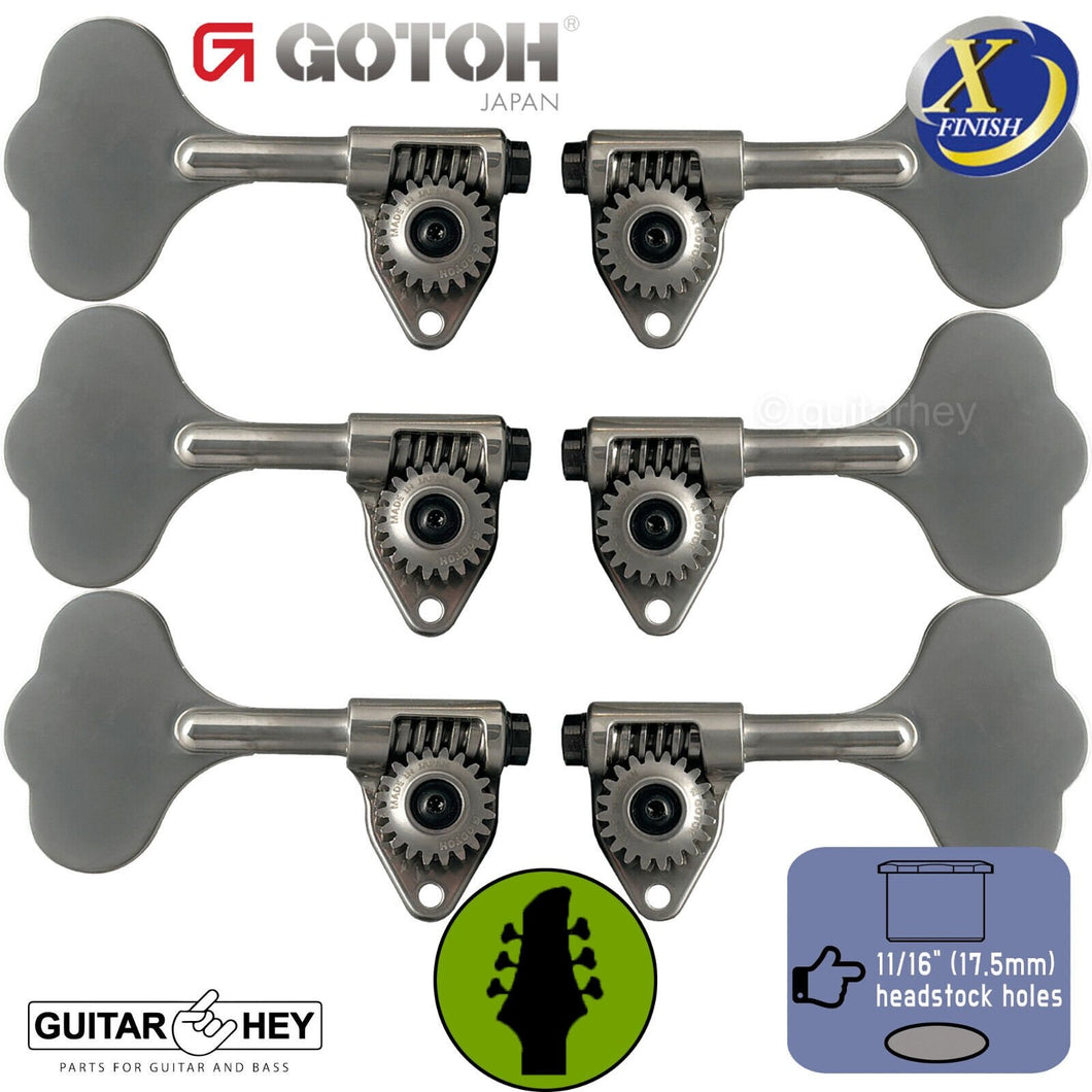 NEW Gotoh GBU510C-12 Bass 6-String L3+R3 11/16