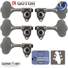 Load image into Gallery viewer, NEW Gotoh GBU510C-12 Bass 5-String L2+R3 11/16&quot; Tuners Clover Key 2x3 - X-NICKEL