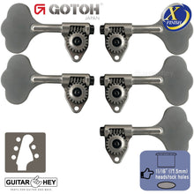 Load image into Gallery viewer, NEW Gotoh GBU510C-12 Bass 5-String L3+R2 11/16&quot; Tuners Clover Key 3x2 - X-NICKEL